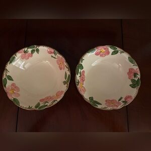Franciscan Desert Rose- 9inch Serving / Vegetable Bowls (2)